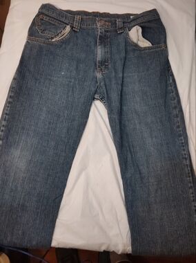 Wrangler Boys Classic Boot Blue Stretch Denim Jeans (Size 16 Husky)